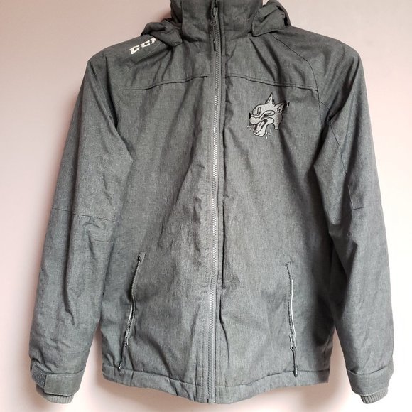 CCM Windbreaker Boy's Size Large Charcoal - Pre-Owned - Picture 6 of 7
